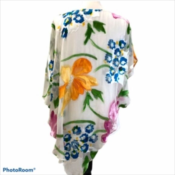 Katherine Barclay Montreal Floral Silk Blend Blouse. Size M. - Picture 3 of 7